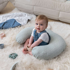 Doomoo - Perna pentru alaptat 2 in 1 Softy Cloudy kaki