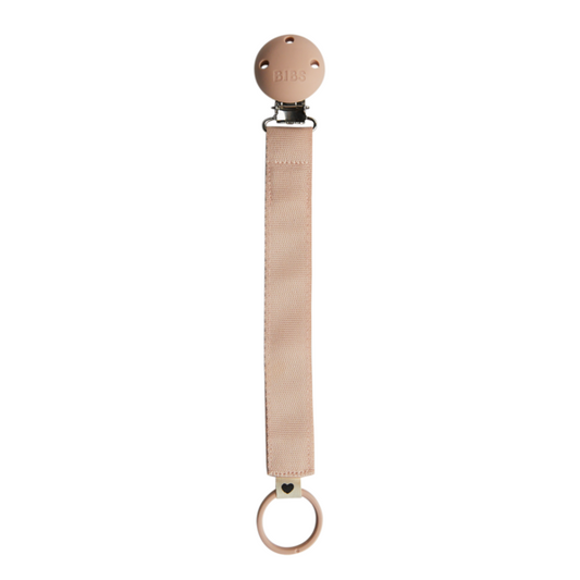 BIBS - Lantisor clip Ribbon pentru suzeta, Blush