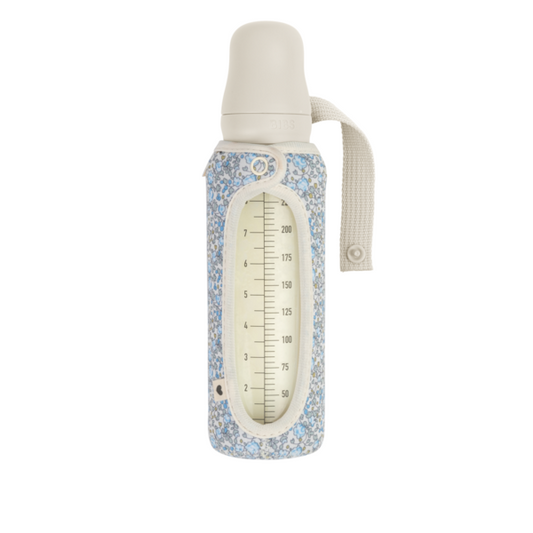 Husă pentru biberon din sticlă 225ml, Eloise Ivory, BIBS