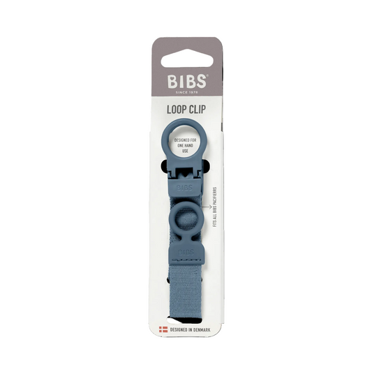 BIBS - Lantisor clip Loop pentru suzeta, Petrol