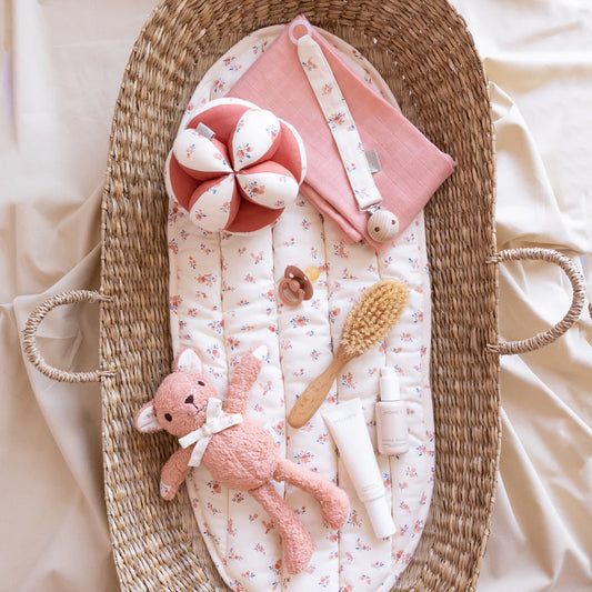 Lanț pentru suzetă, bumbac organic și clips din lemn, 22cm, Berries Cam Cam Copenhagen