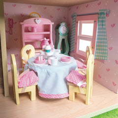 Mobilier căsuța de păpuși, lemn, 8 piese, Dining Room Daisylane, Le Toy Van