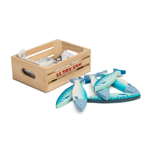 Lădiță de jucărie cu pești, lemn, 6 piese, Le Toy Van