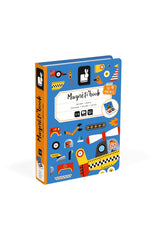 Joc educativ magnetic, Magneti'book Construiește Utilaje, Janod