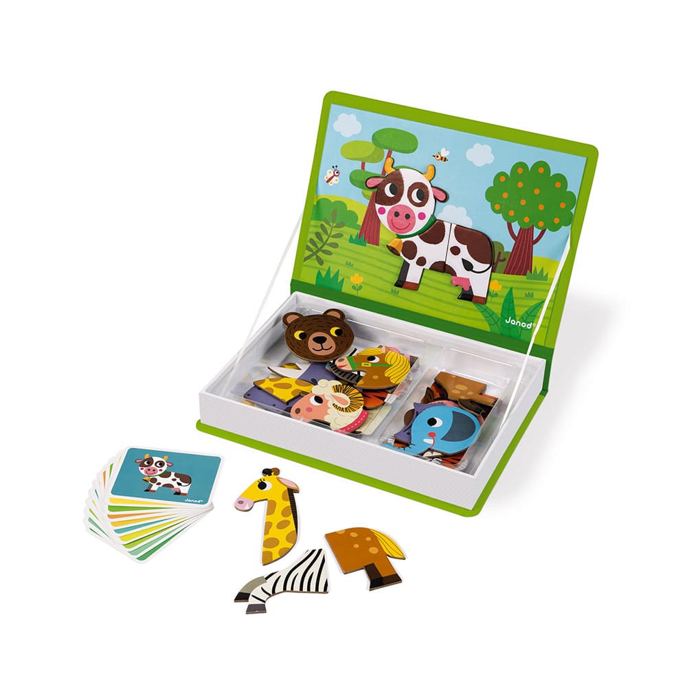 Joc educativ magnetic, Magneti'book Animale, Janod