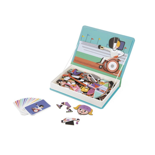Joc educativ magnetic, Magneti'book, Sporturi, Janod