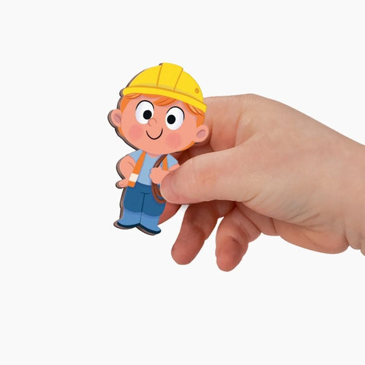 Joc educativ magnetic, Magneti'stories, Șantier, Janod