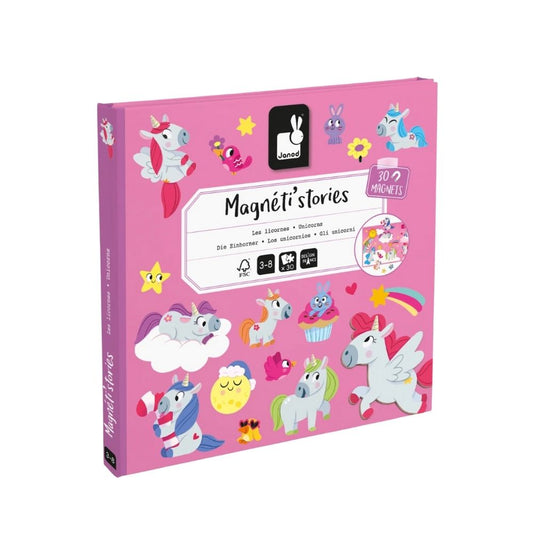 Joc educativ magnetic, Magneti'stories, Unicorni, Janod