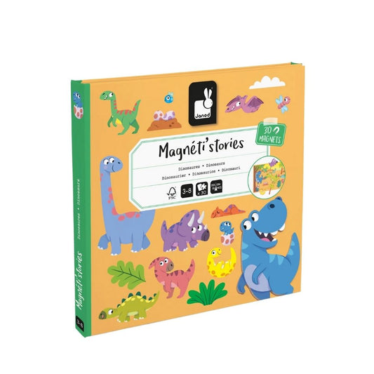 Joc educativ magnetic, Magneti'stories, Dinozauri, Janod