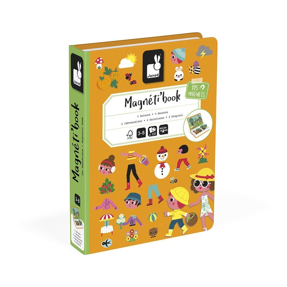 Joc educativ magnetic, Magneti'book, Anotimpuri, Janod