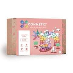 Set de construcție magnetic, 202 piese, Pastel Mega, Connetix