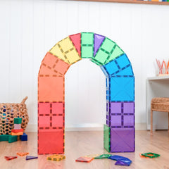 Set de construcție magnetic, 60 piese, Rainbow Starter, Connetix