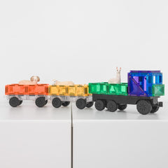 Set de construcție magnetic, 50 piese, Rainbow Transport, Connetix