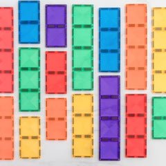 Set de construcție magnetic, 18 piese, Rainbow Rectangle, Connetix