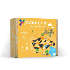 Set de construcție magnetic, 16 piese, Rampe și Intersecții, Connetix