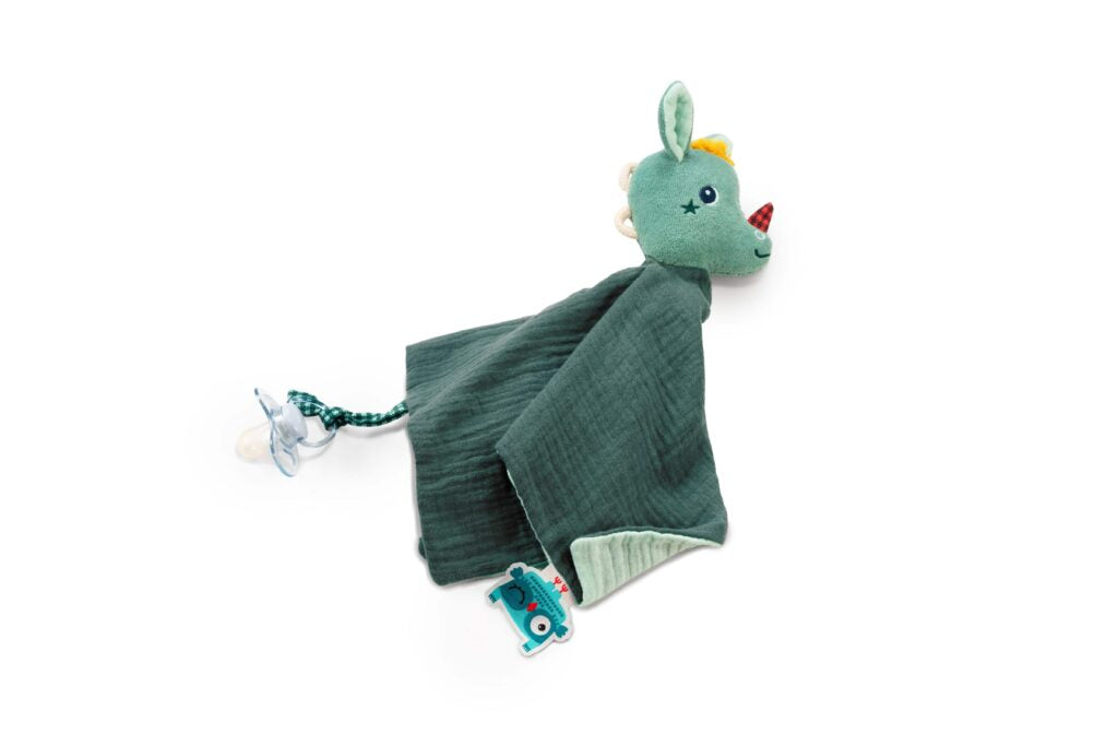 Doudou, bumbac, verde, Dragon Joe, 32cm, Lilliputiens