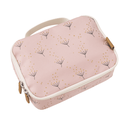 Geantă termoizolantă, 24x15x7cm, roz cu păpădie, Fresk