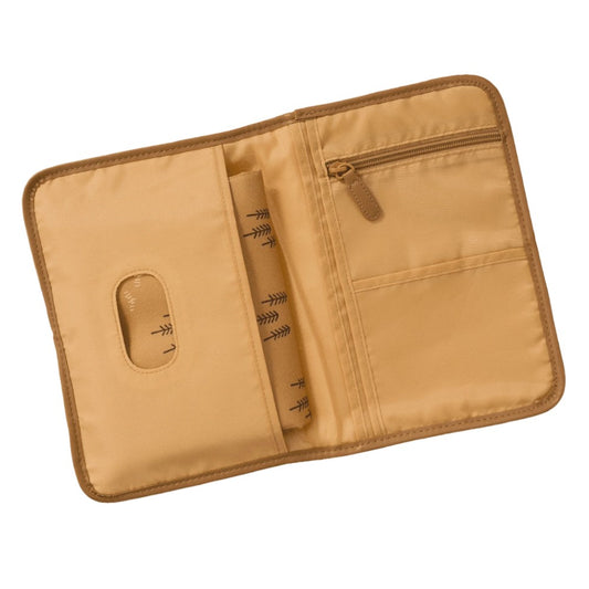 Plic pentru scutece, cu salteluță de înfășat, galben cu pădure, Fresk