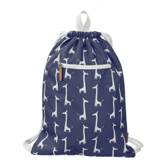 Rucsac copii, pentru înot, albastru, Girafă, Fresk