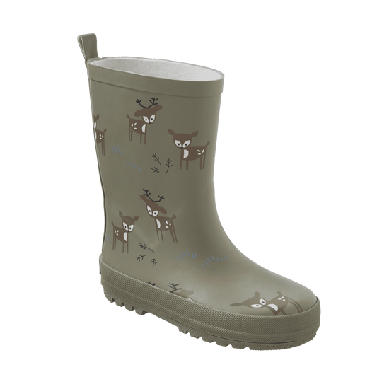 Cizme cauciuc natural Deer Olive