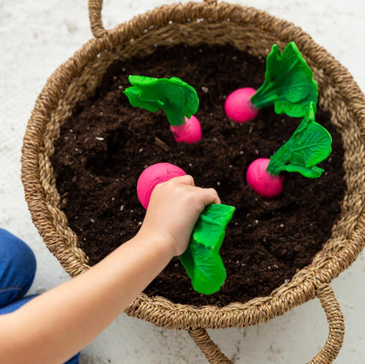 Jucărie dentiție, cauciuc natural, Ridichia Ramona, Oli & Carol