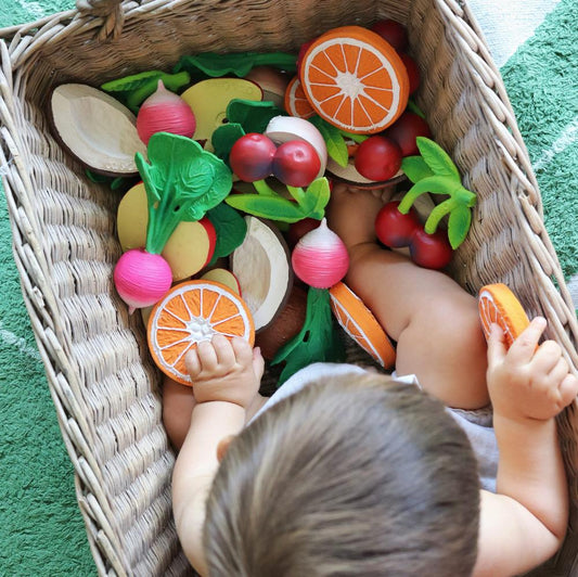 Jucărie dentiție, cauciuc natural, Cireașa Mery, Oli & Carol