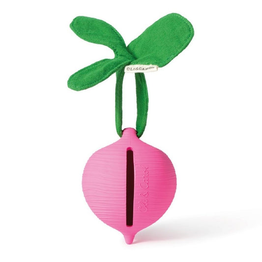 Protecție pentru suzetă, cauciuc natural și bumbac organic, Ridichia Ramona, Oli&Carol