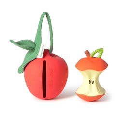 Protecție pentru suzetă, cauciuc natural și bumbac organic, Mărul Pepa, Oli&Carol