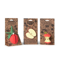 Protecție pentru suzetă, cauciuc natural și bumbac organic, Mărul Pepa, Oli&Carol