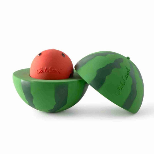 Jucărie de stivuit, cauciuc natural, pepene Wally, Oli&Carol