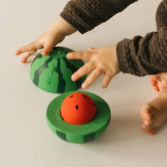 Jucărie de stivuit, cauciuc natural, pepene Wally, Oli&Carol