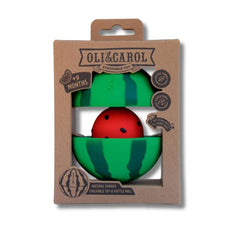 Jucărie de stivuit, cauciuc natural, pepene Wally, Oli&Carol