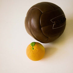 Minge senzorială pentru bebeluși, cauciuc natural, portocală, Oli&Carol