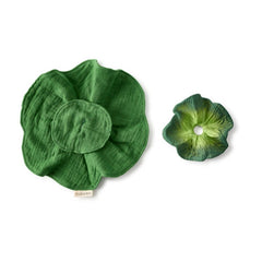 Jucărie de dentiție, cauciuc natural și muselină, Varza Kale Kendall, Oli&Carol