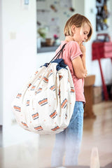 Sac depozitare jucării, 2 in 1 saleteluță de joacă, 140cm, Harta Los Angeles, Play&Go