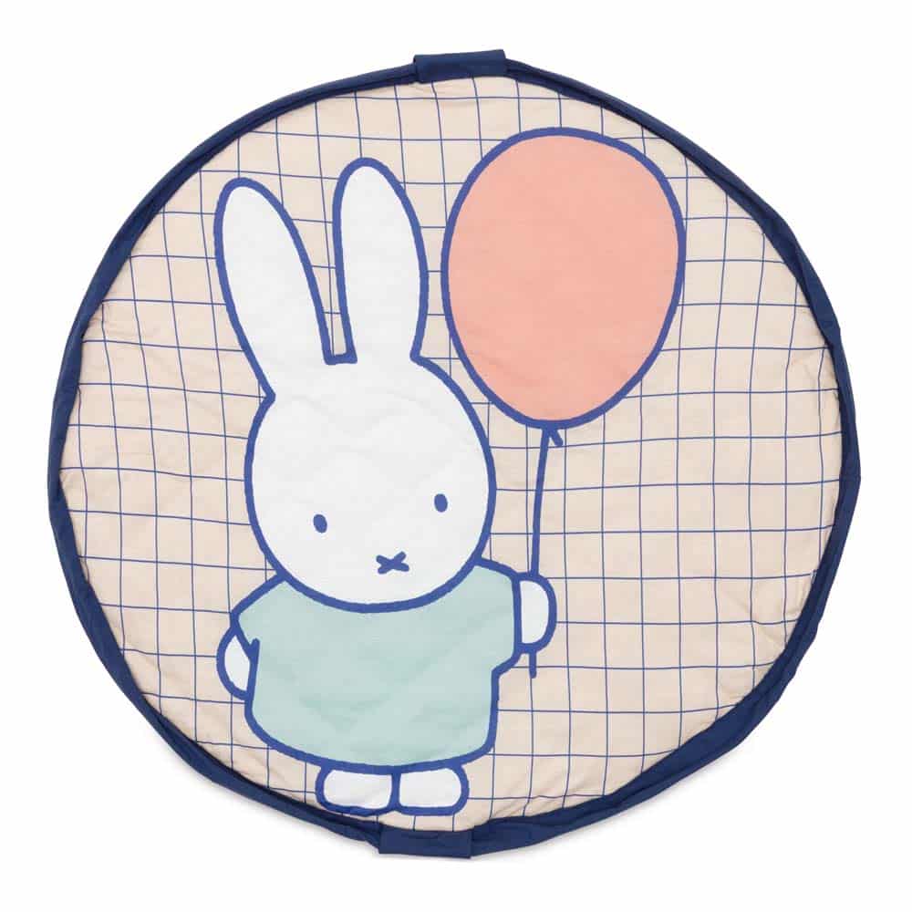 Sac depozitare jucării, 2 in 1 saleteluță moale de joacă, 120cm, Iepuraș Miffy, Play&Go