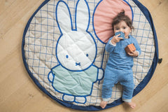 Sac depozitare jucării, 2 in 1 saleteluță moale de joacă, 120cm, Iepuraș Miffy, Play&Go