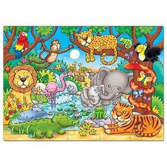 Puzzle copii, 25 piese, Cine este în junglă?, Orchard Toys