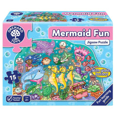 Puzzle copii, 15 piese, Distracția sirenelor, Orchard Toys