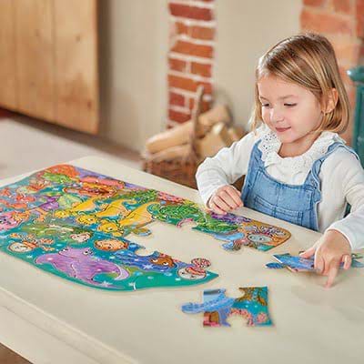 Puzzle copii, 15 piese, Distracția sirenelor, Orchard Toys