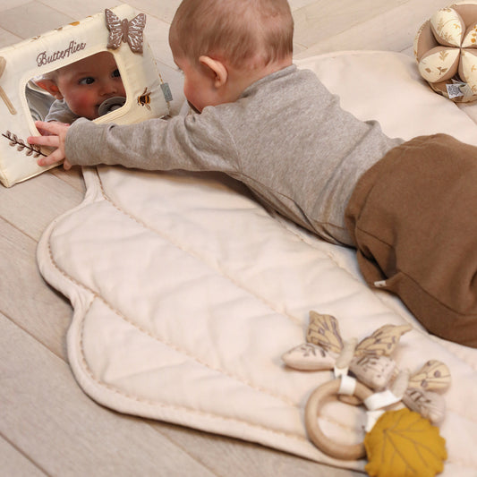 Jucărie senzorială cu oglindă, pluș, Butterflies, Cam Cam Copenhagen