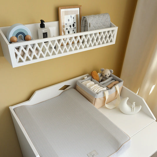 Saltea de înfășat, bumbac organic, dehusabilă, 63x49cm, Classic Stripes Blue, Cam Cam Copenhagen