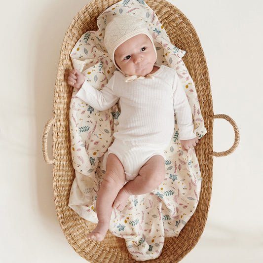 Pernă pentru salteaua de înfășat tip coș împletit, Pressed Leaves, Cam Cam Copenhagen