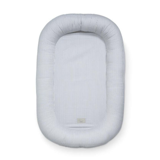 Baby Nest din bumbac pentru bebeluși, Classic Stripes Blue, Cam Cam Copenhagen