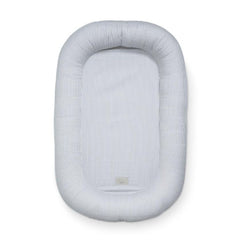 Set Ritual Primul An - Baby Nest, Pernă de alăptat, Jucărie dentiție - Classic Stripes Blue