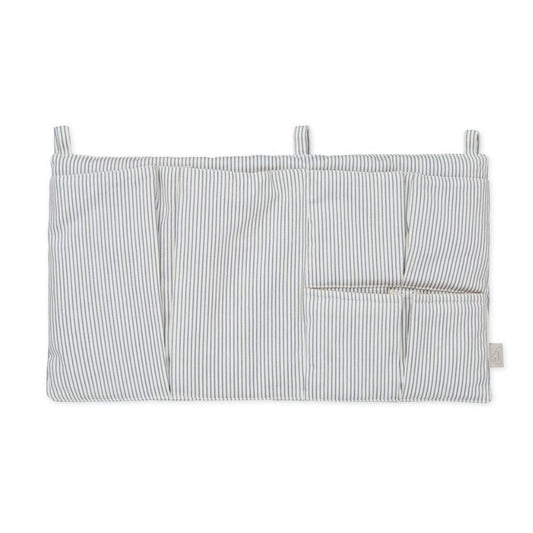 Organizator pentru pătuț, textil cu 3 buzunare, 42x24 cm, Classic Stripes Blue, Cam Cam Copenhagen