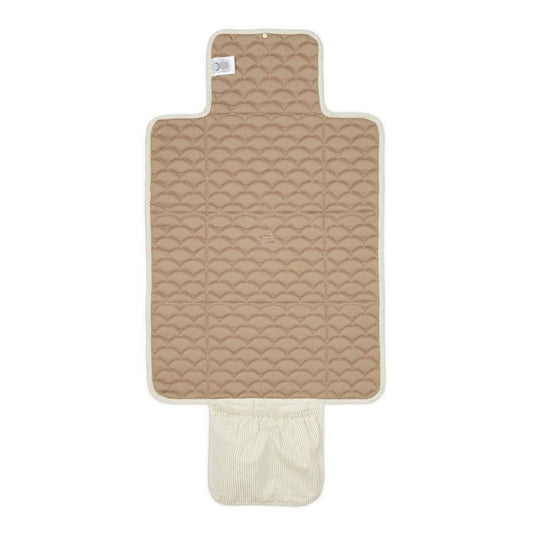 Salteluță pentru înfășat portabilă, bumbac, Classic Stripes Camel, Cam Cam Copenhagen