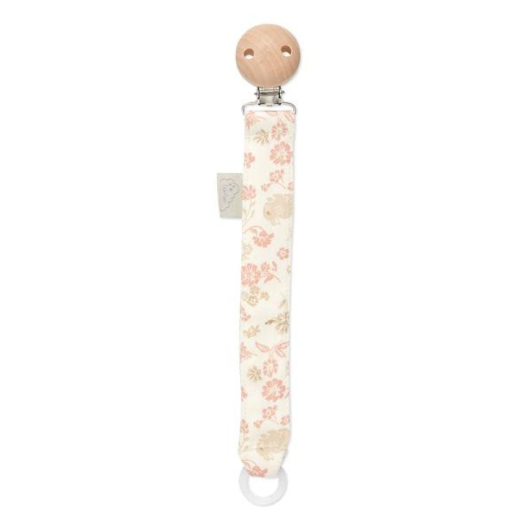 Lanț pentru suzetă, bumbac organic și clips din lemn, 22cm, Augusta, Cam Cam Copenhagen