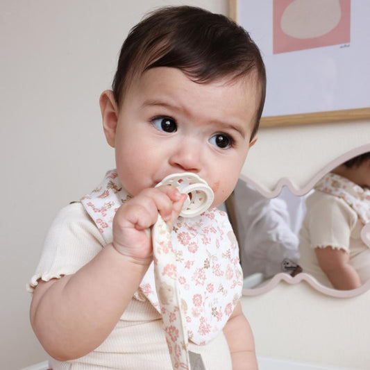 Lanț pentru suzetă, bumbac organic și clips din lemn, 22cm, Augusta, Cam Cam Copenhagen