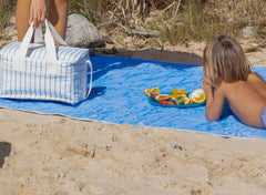 Geantă termoizolantă pentru picnic, dungi albastre, SUNNYLiFE